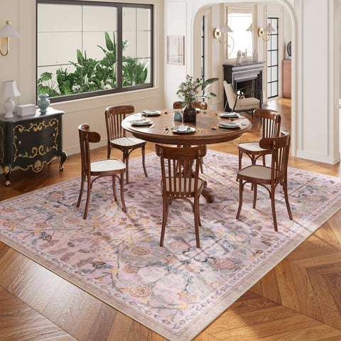 AMTOVO rug non-slip backing keeps areas safe and stationary.