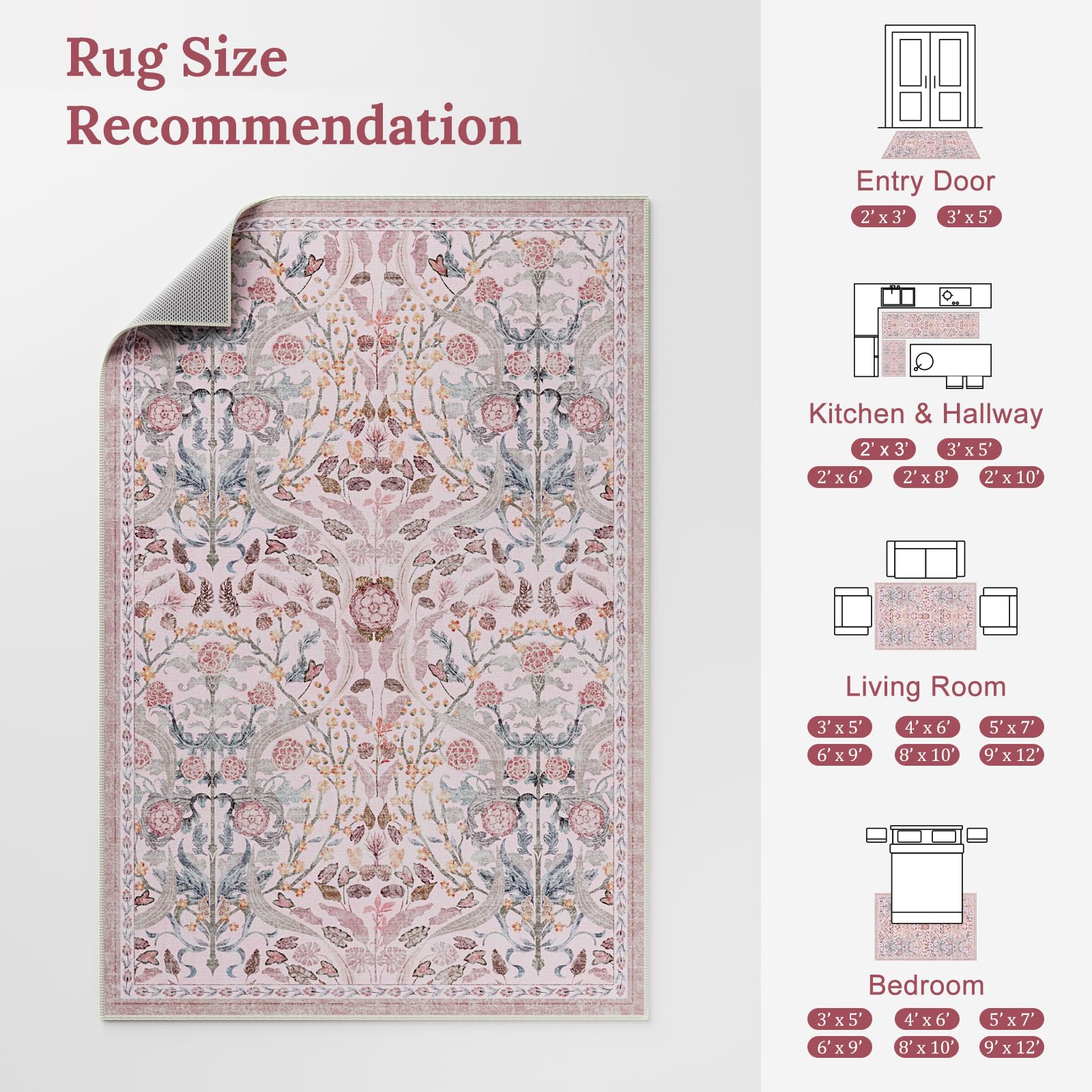 AMTOVO nursery setup gains warmth from this plush, family-friendly rug.