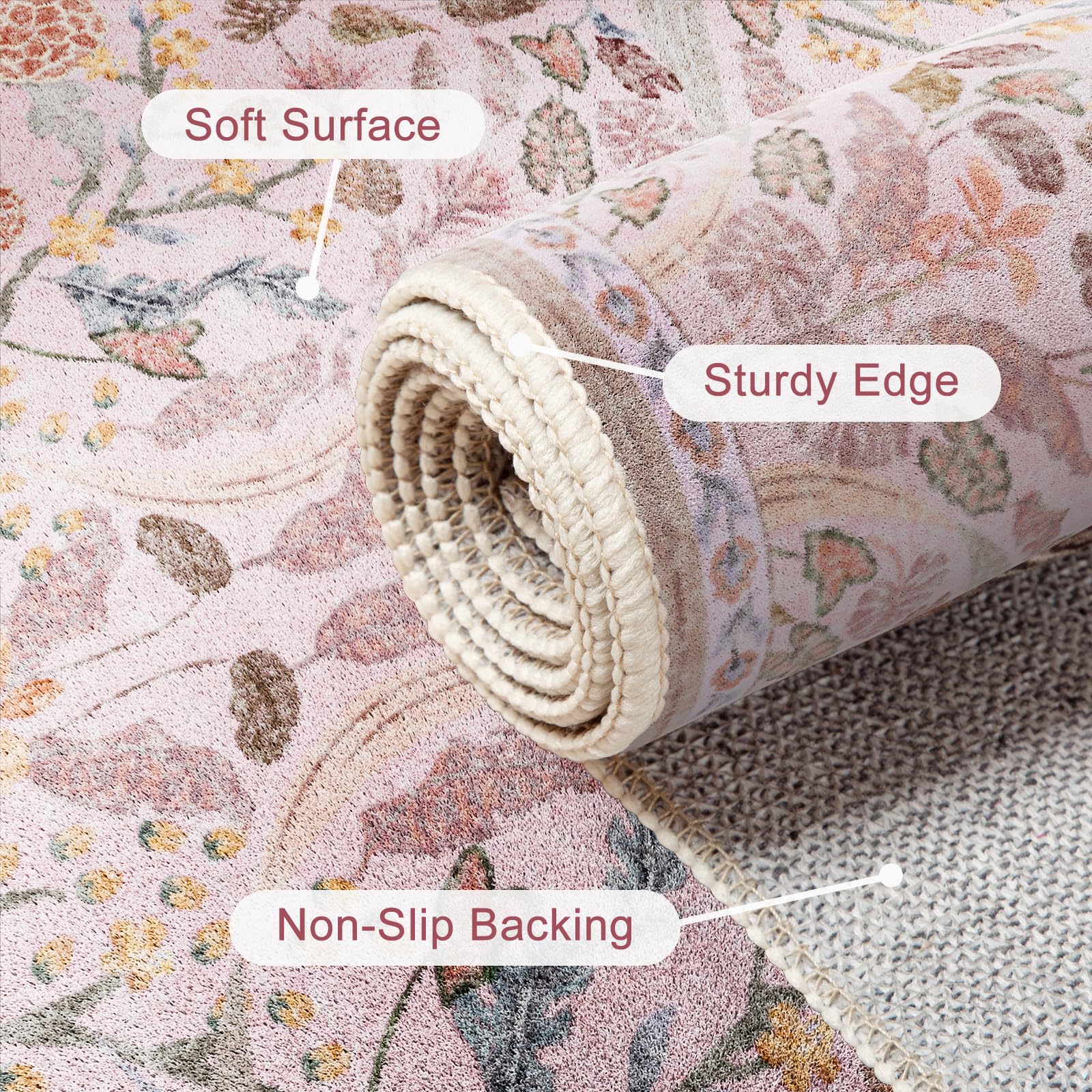 AMTOVO rug in playroom supports safe, plush playtime and easy care.