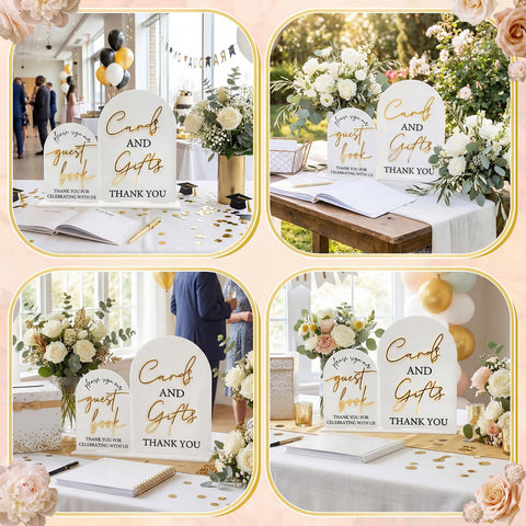 Amyhill clear acrylic material resists smudges and fingerprints during celebrations