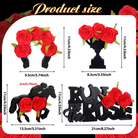 Amyhill Derby horse centerpiece with trophy creates a festive focal point.