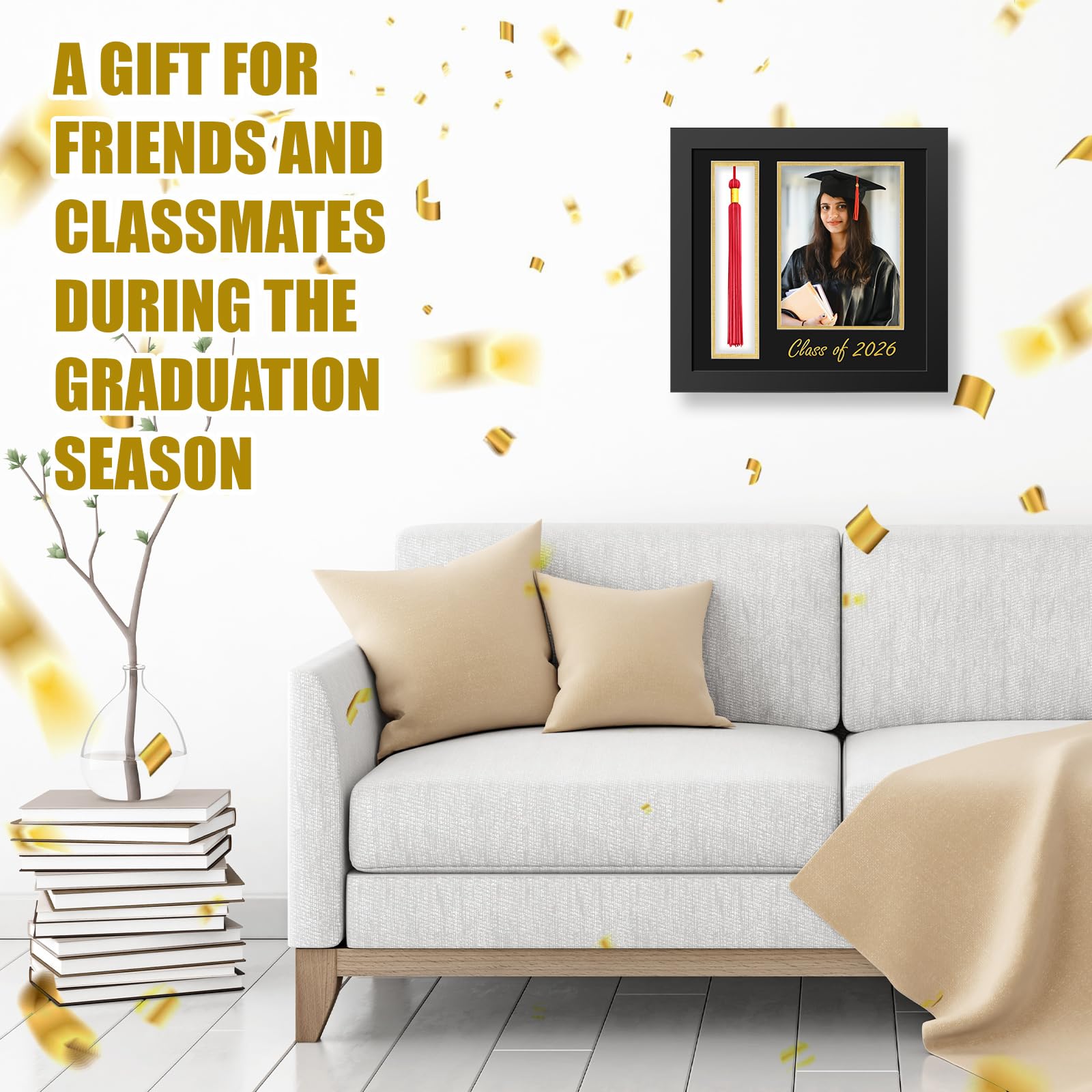 Amyhill gift-ready graduation frame, a thoughtful keepsake for graduates.