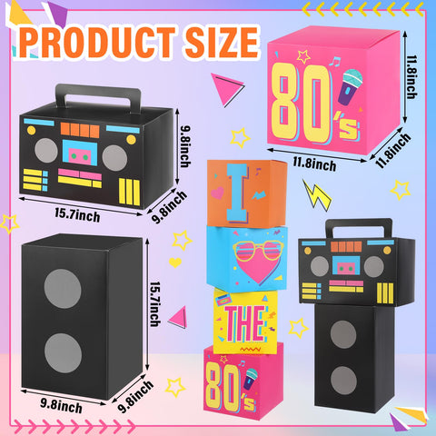 Amyhill multi-color 80s party boxes brighten celebrations and gift moments.