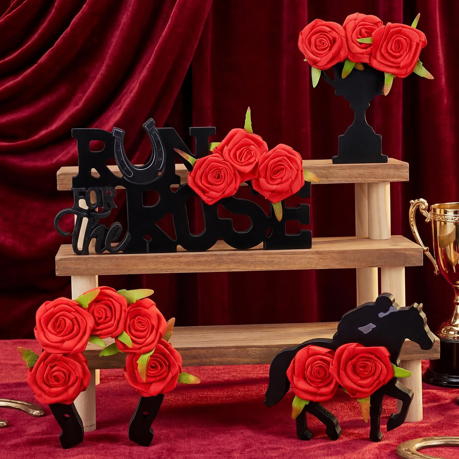 Amyhill velvet bag storage keeps centerpieces pristine for next season.