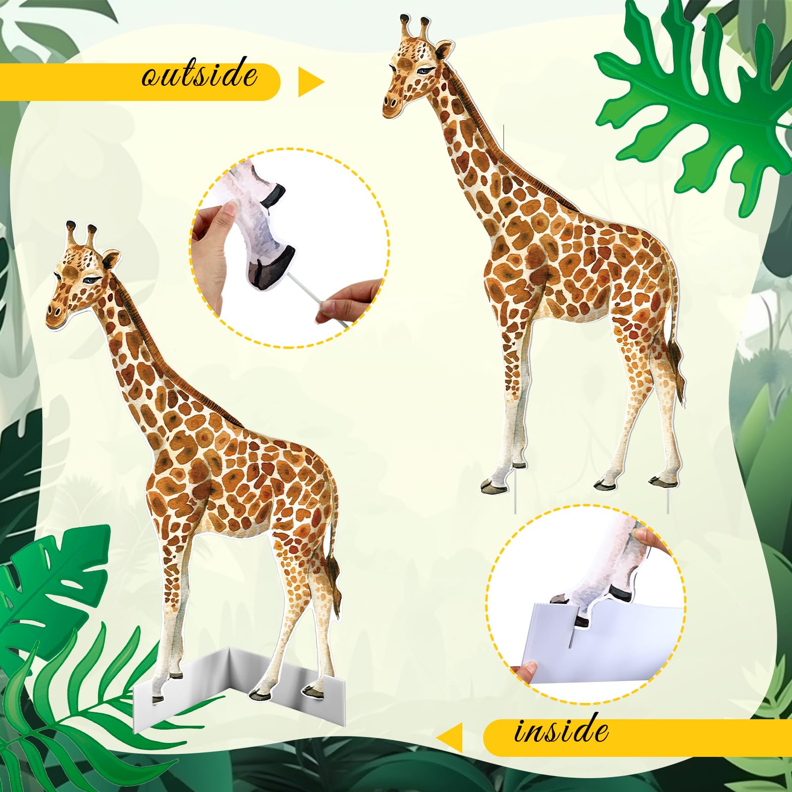 Amyhill wildlife theme decor assembly for immersive safari scenes