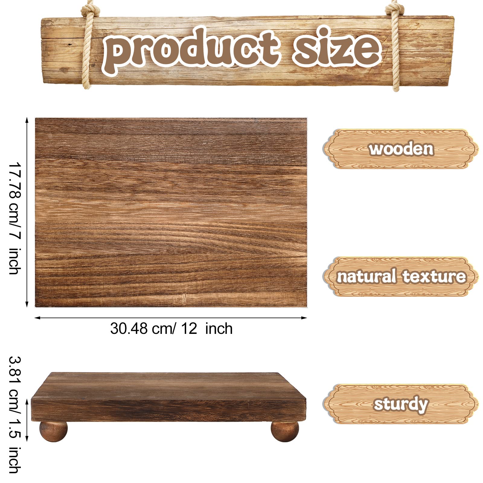 Amyhill wood pedestal stand candle holder creates a stylish centerpiece.