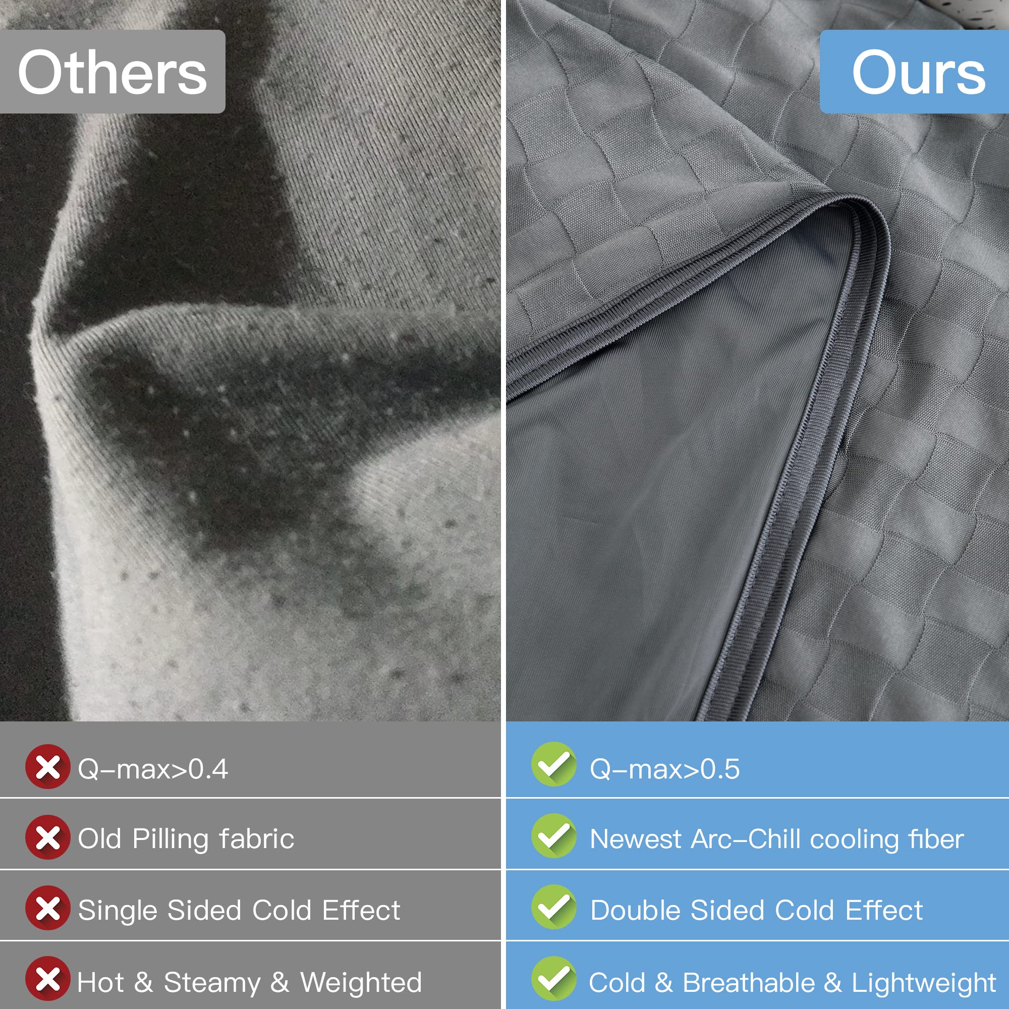 AmyHomie arc-chill technology dual sides for lasting cooling