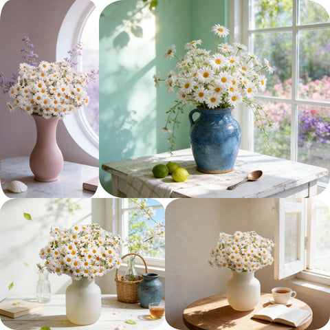 AmyHomie bendable wire stems let you shape bouquets easily
