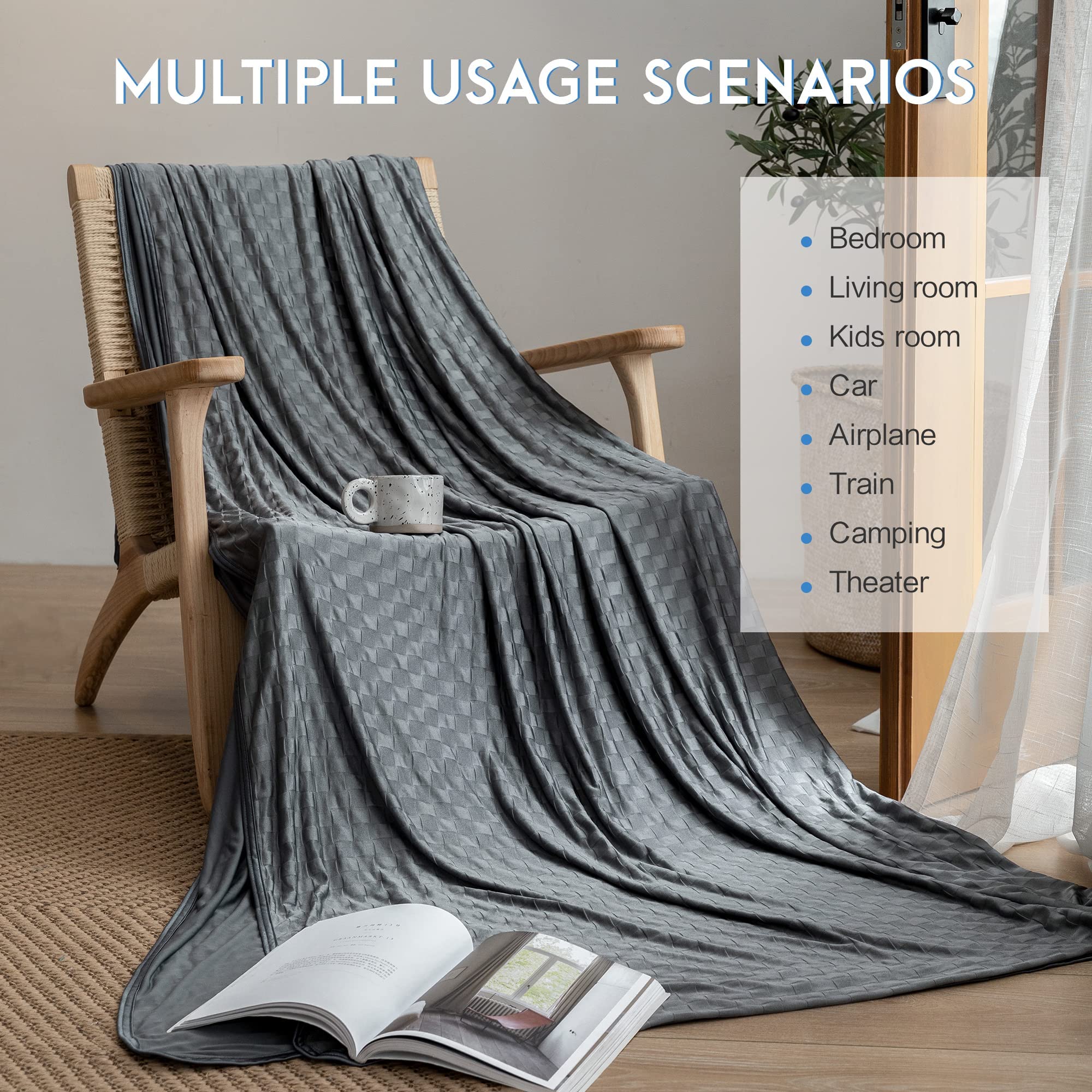 AmyHomie dark-gray checkered design adds subtle luxury
