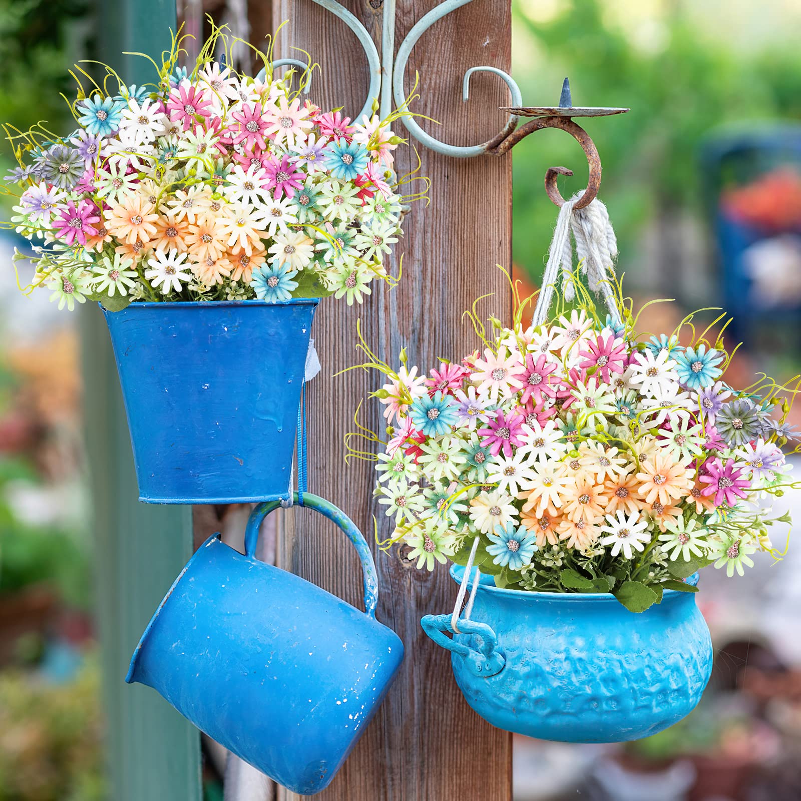 AmyHomie six-bundle daisy arrangement for long-lasting garden accents