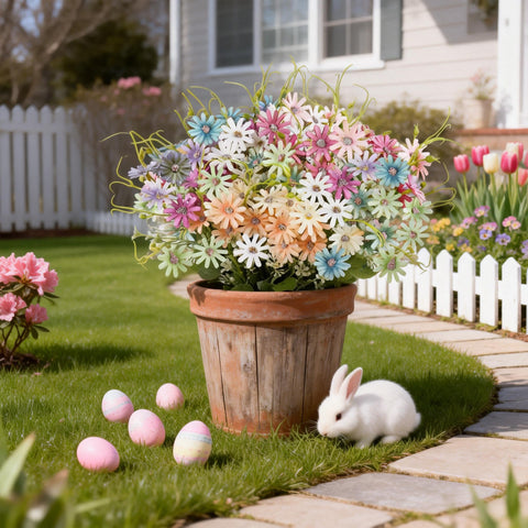 AmyHomie weather-ready faux florals withstand rain and wind