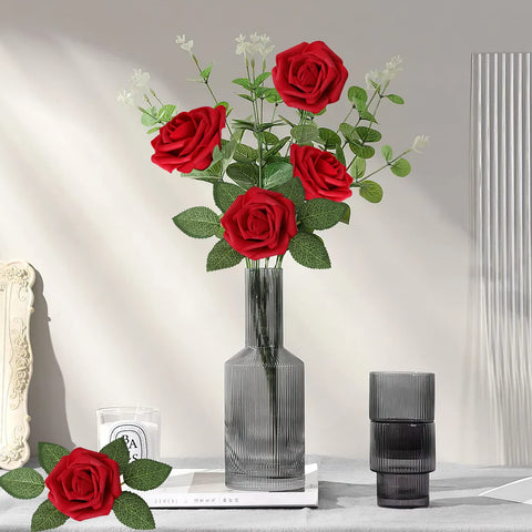 AmyHomie rose bouquet assembly for personalized decor.