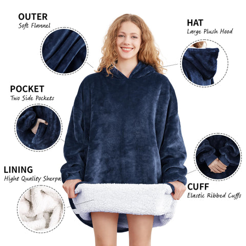 AmyHomie microfiber fleece exterior feels soft and dries quickly after wear