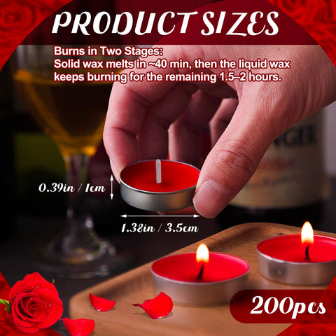 Amylove smokeless tea light candle provides clean glow for dinners