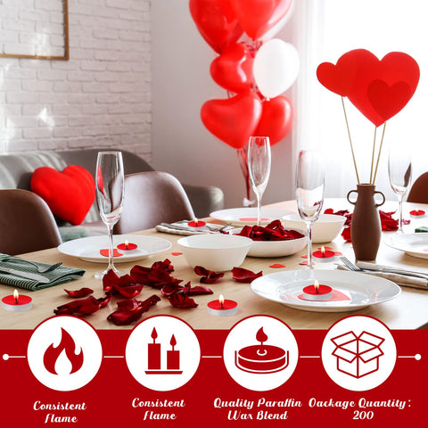 Amylove Valentines Day decor tea light enhances festive mood