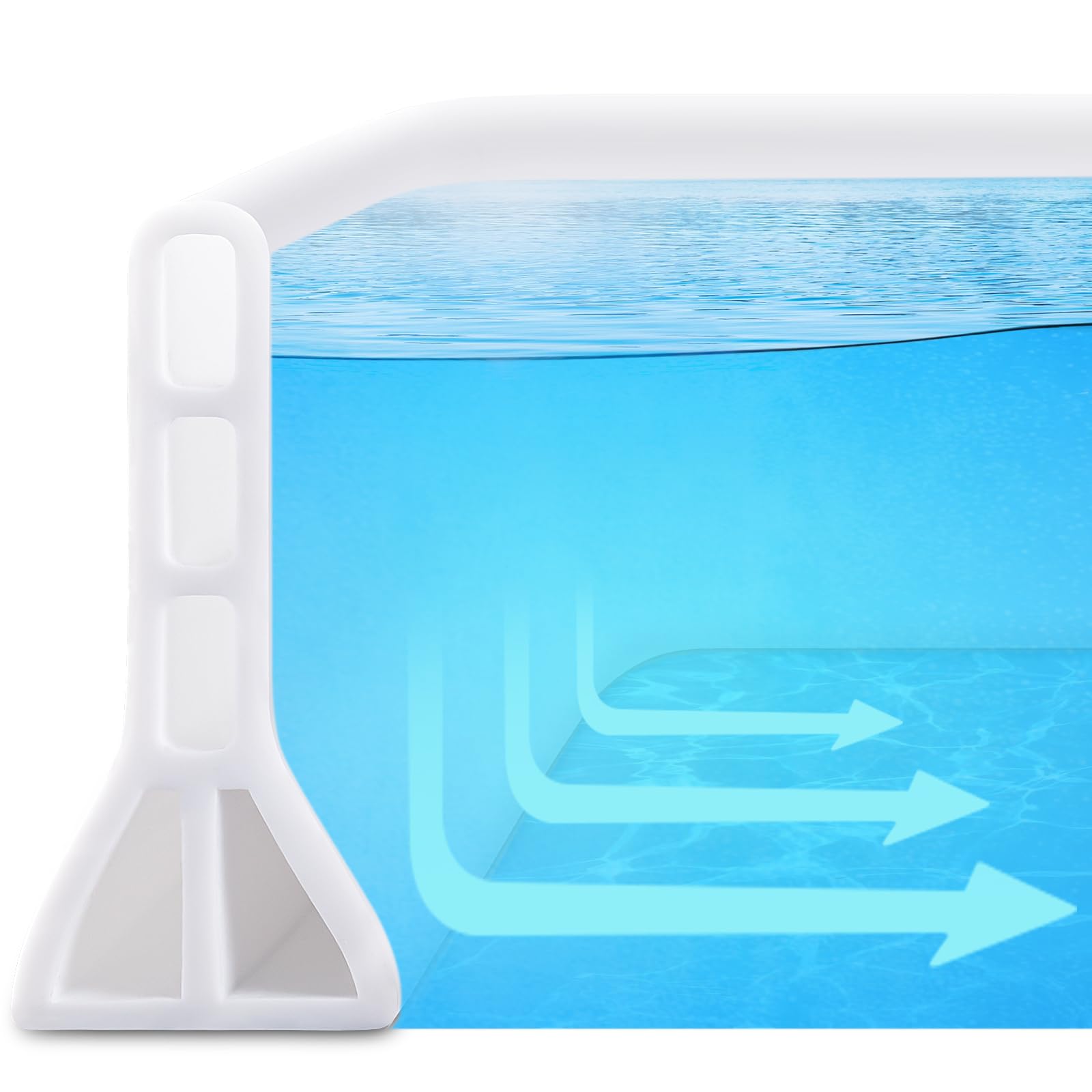 AMZKONIG collapsible shower dam 67in protecting floors from splashes