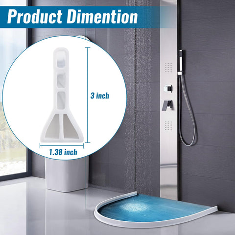 AMZKONIG shower-threshold-3inch-height creates flexible, long-lasting water barrier