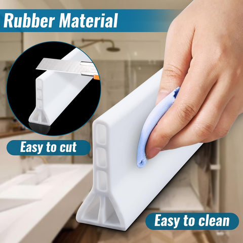 AMZKONIG triangular-bottom-support keeps dam stable during use