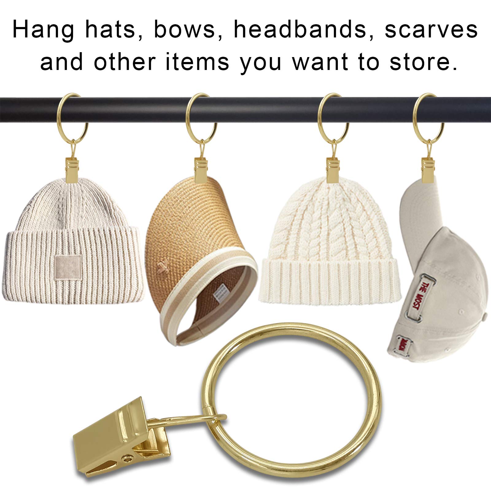 AMZSEVEN strong tension clips hold heavier drapes securely