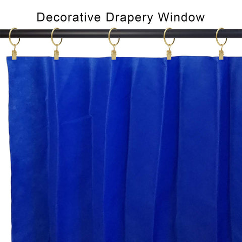 AMZSEVEN polished finish curtain rings provide rustproof durability