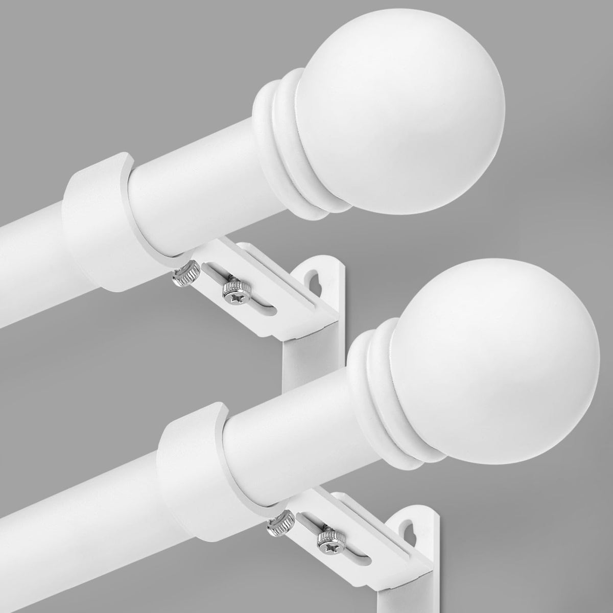 AMZSEVEN curtain rod with adjustable length for a perfect window fit.