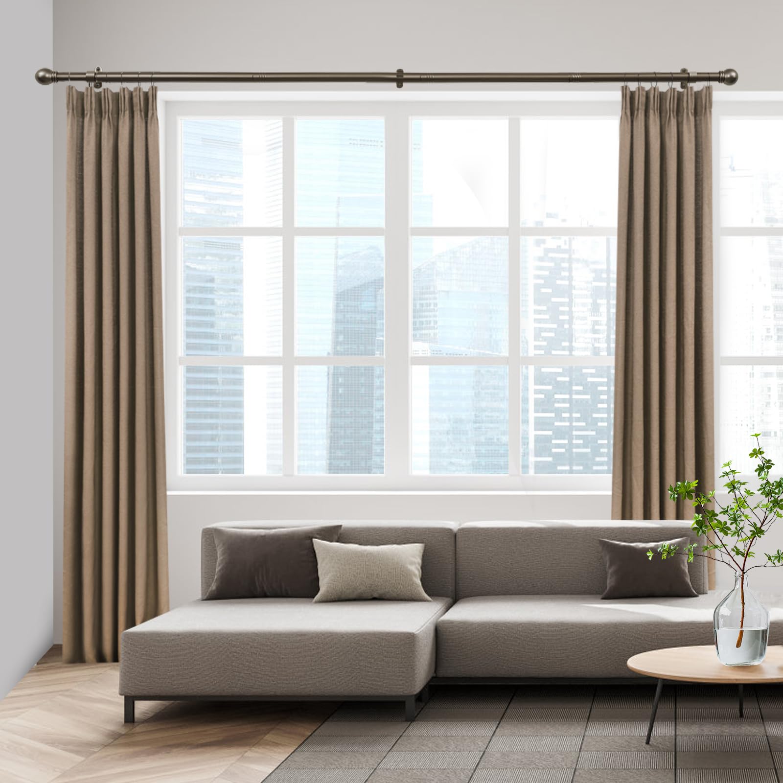 AMZSEVEN rod in use with light curtains in a bright room.
