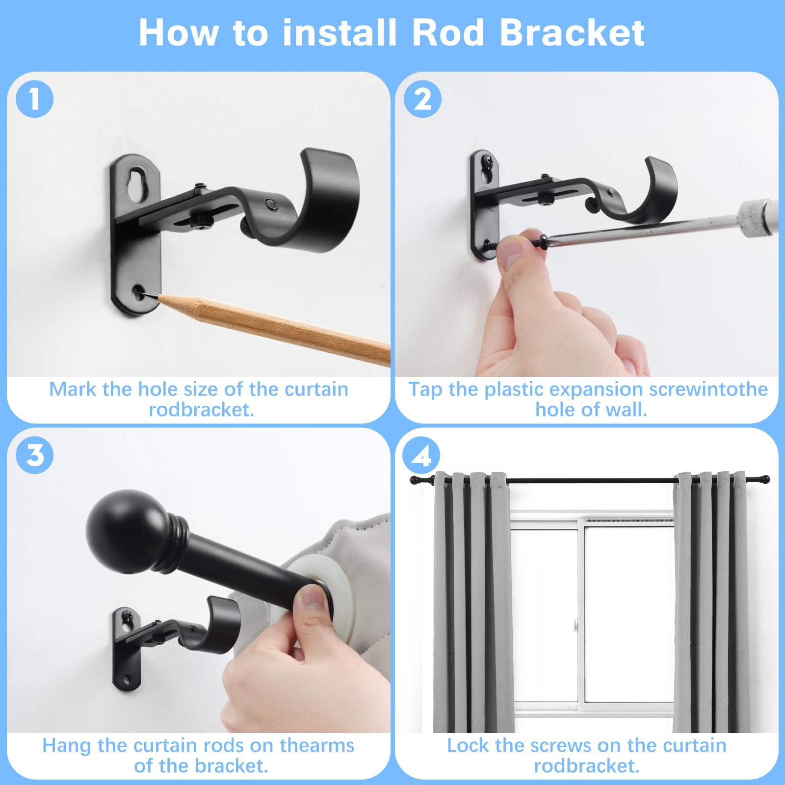 AMZSEVEN hardware included for quick wall mounting