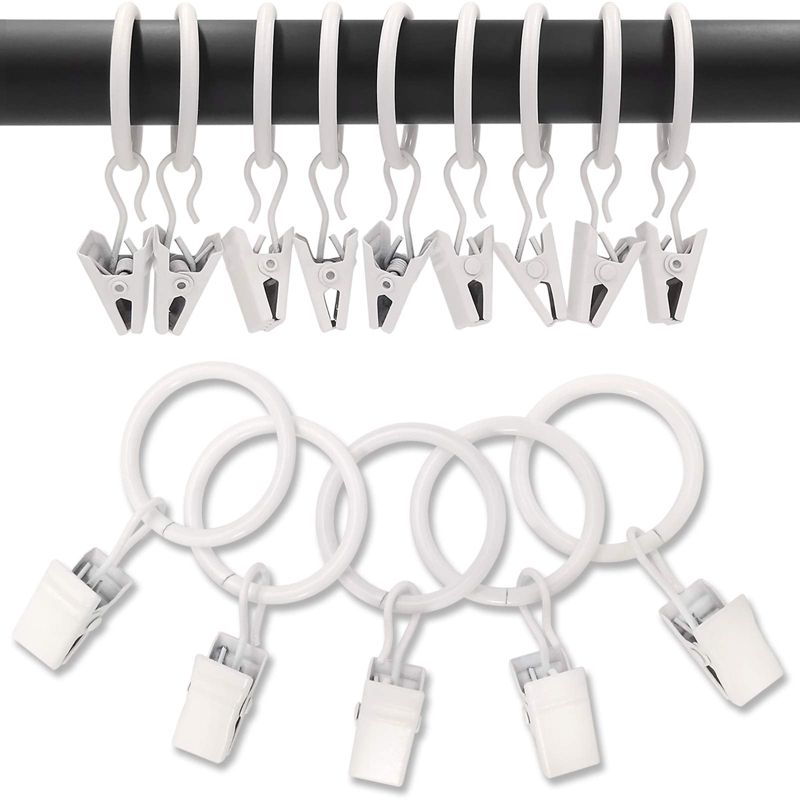 AMZSEVEN 1-inch ID rings shown with 5/8-inch rod compatibility.