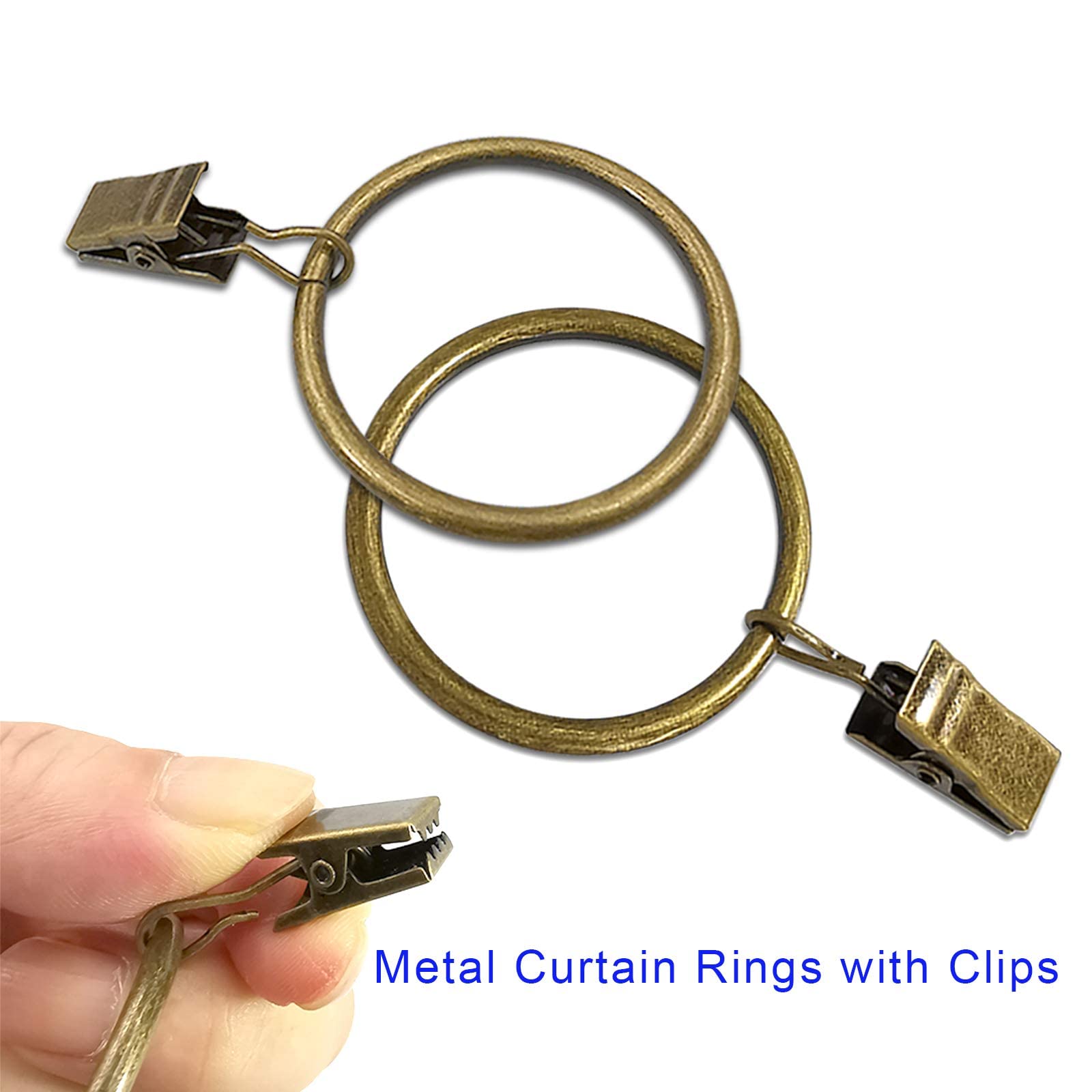 AMZSEVEN heavy-duty drapery clips, strong tension for heavier fabrics