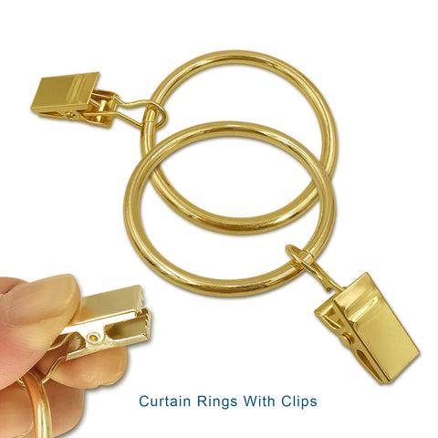 AMZSEVEN heavy-duty drapery clips provide strong tension for heavier fabrics.