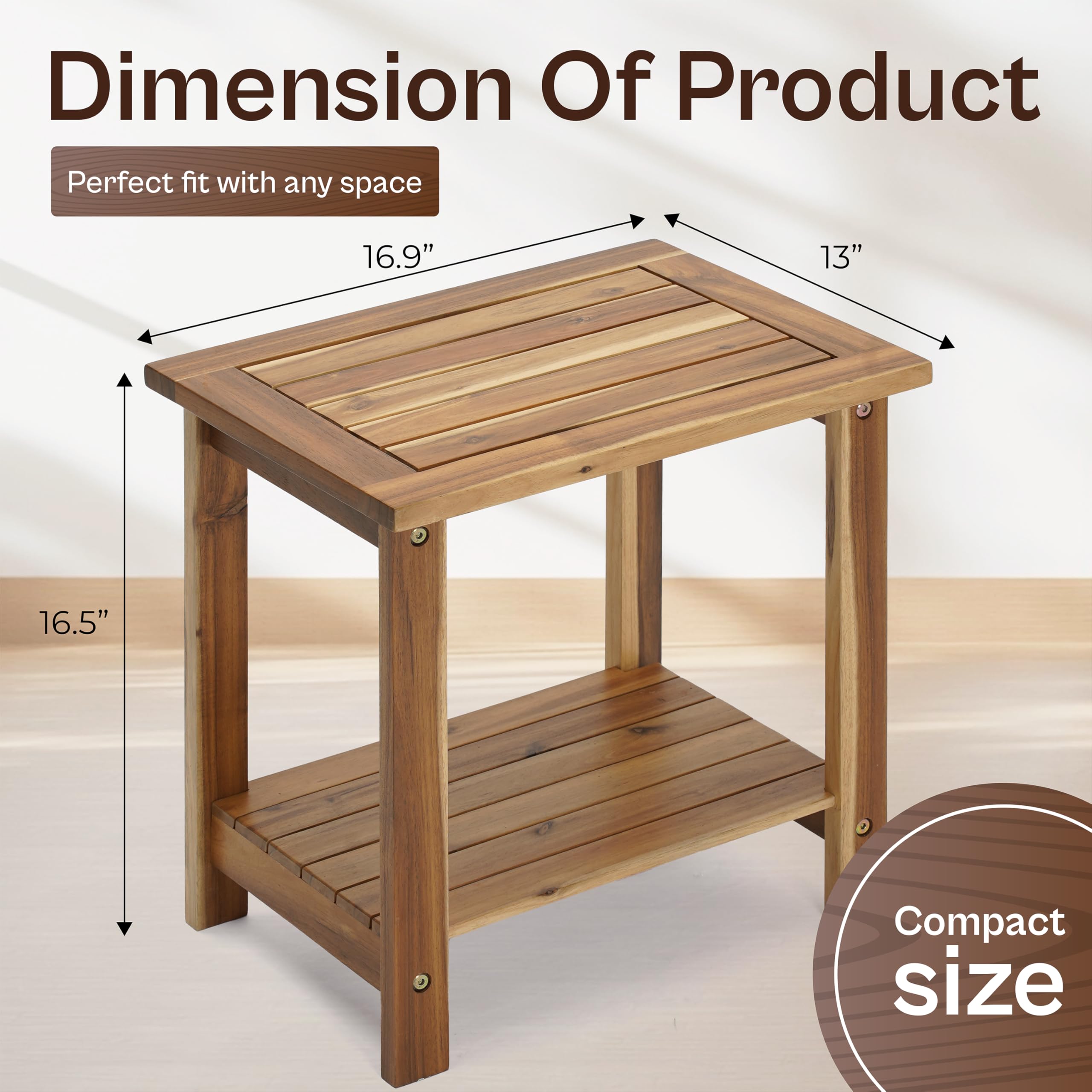 AN68 Adirondack side table on a patio demonstrates weather resistance and outdoor style.