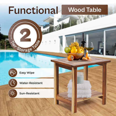 AN68 Smooth natural wood finish highlights grain and protects against moisture.