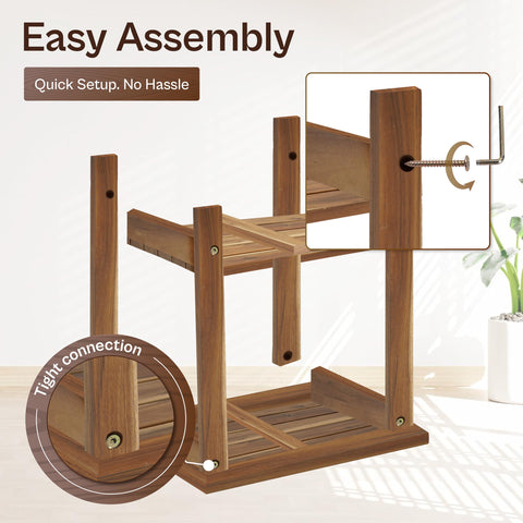 AN68 Weather-resistant end table for garden setups withstands sun and rain.