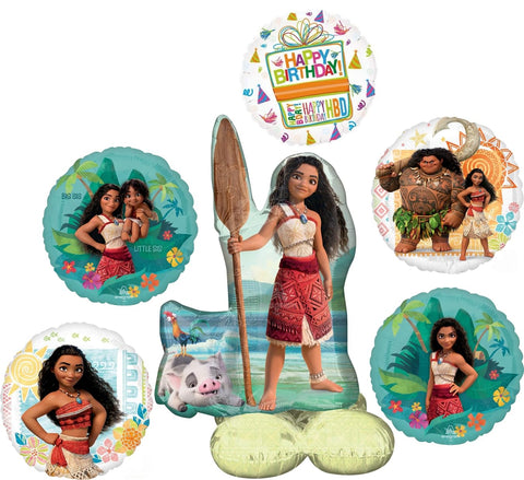 Anagram Moana Airloonz 39 inch balloon as a dramatic birthday centerpiece