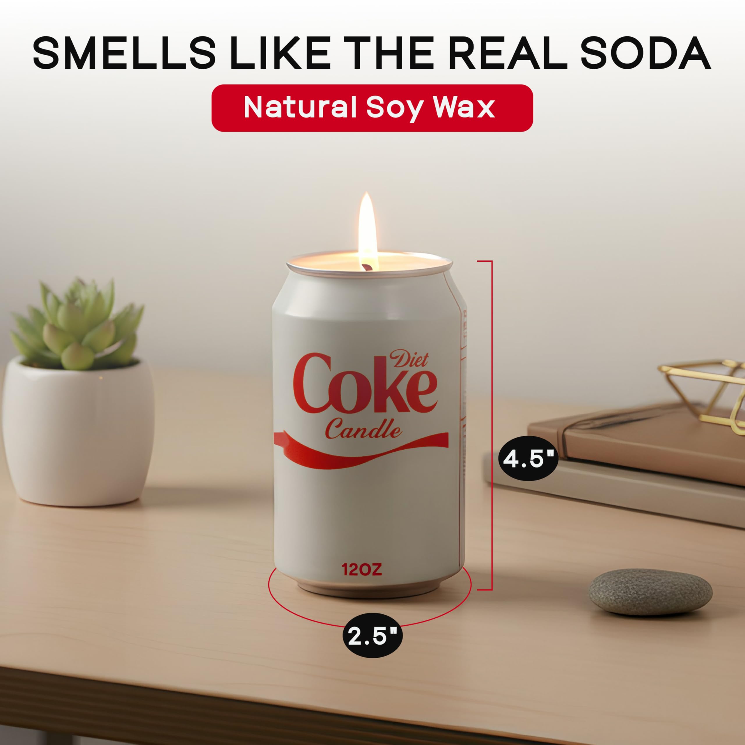 Anakz Diet Candle on a desk adds playful decoration and aroma.