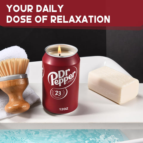 Gift-ready packaging of Anakz Doctor Pepper Candle for gifting