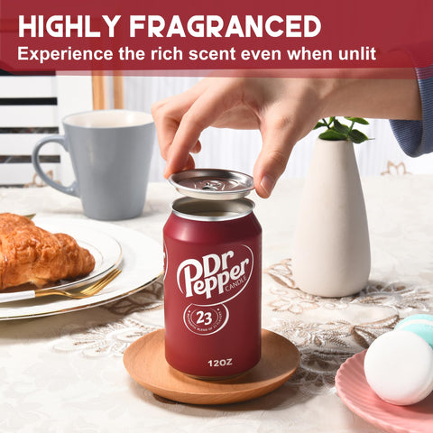 Label and packaging of Anakz candle highlighting soda-inspired design