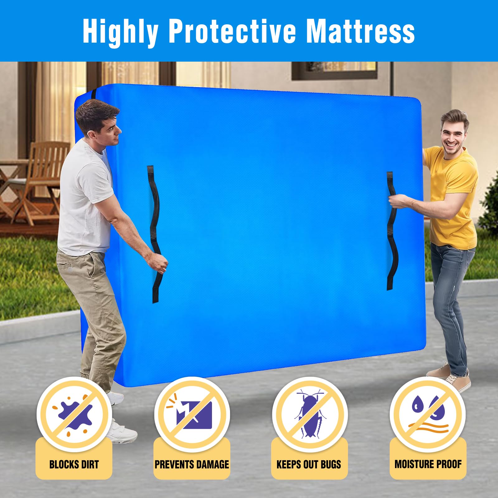 ANALIM premium PE material resists tearing for durable moving and storage