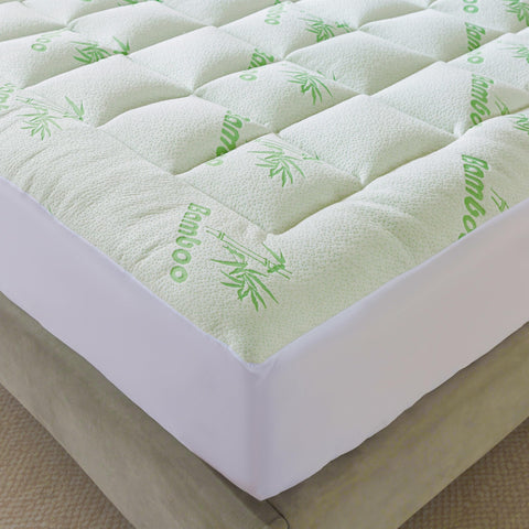 ANALIN bamboo topper fits 6-18 inches with a snug, adjustable stretch.
