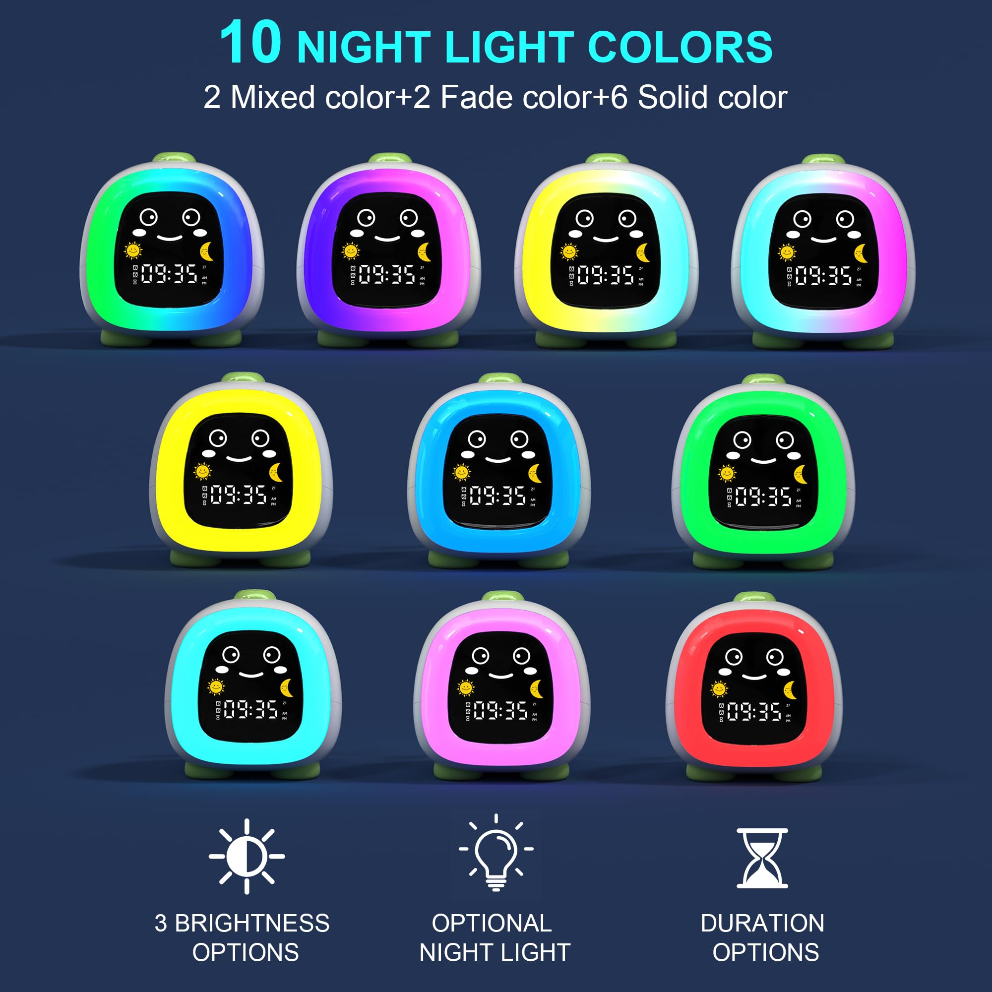 analoi 3-stage nightlight timer supports gradual bedtime routine