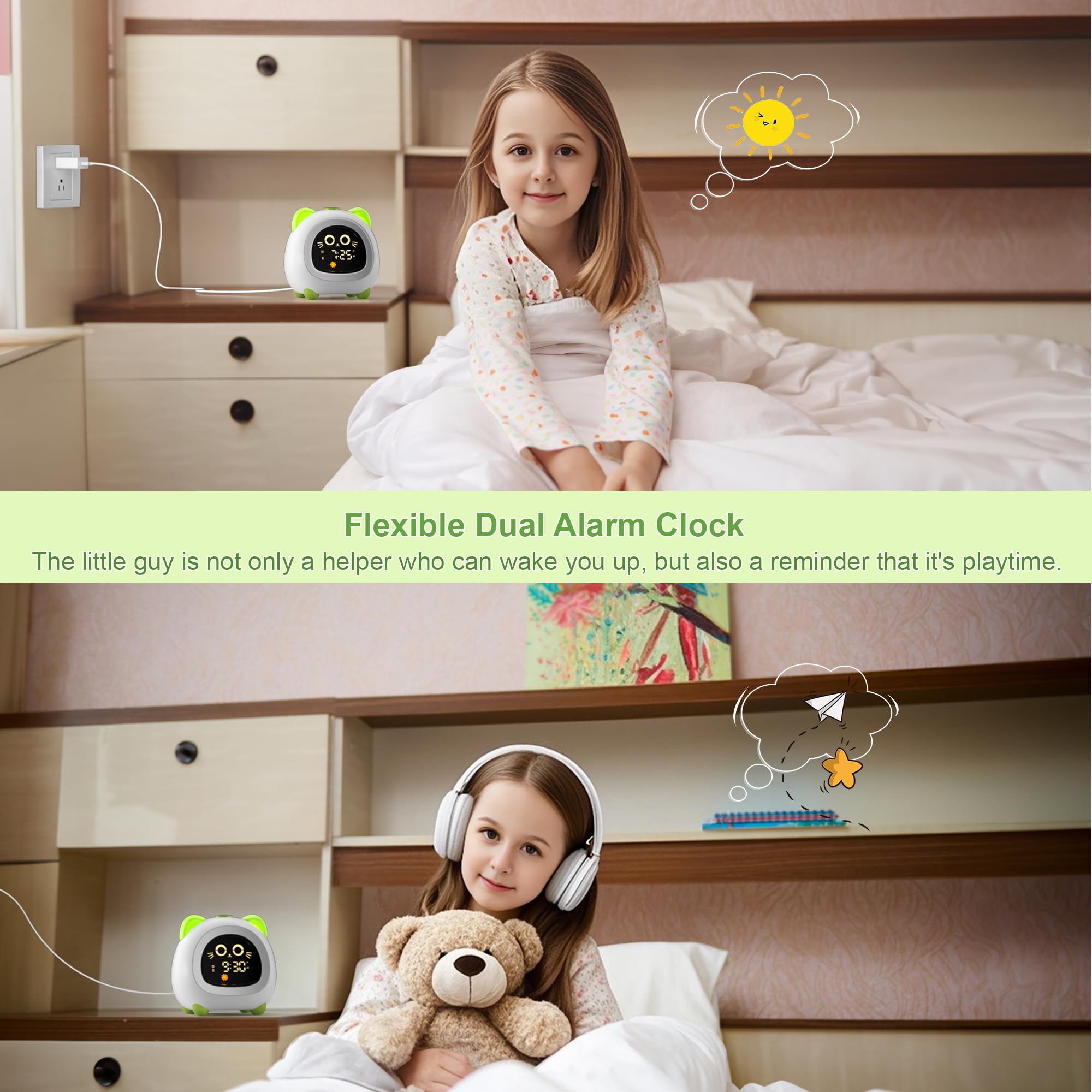 ANALOI auto-off timer reduces night-light usage for better sleep onset.