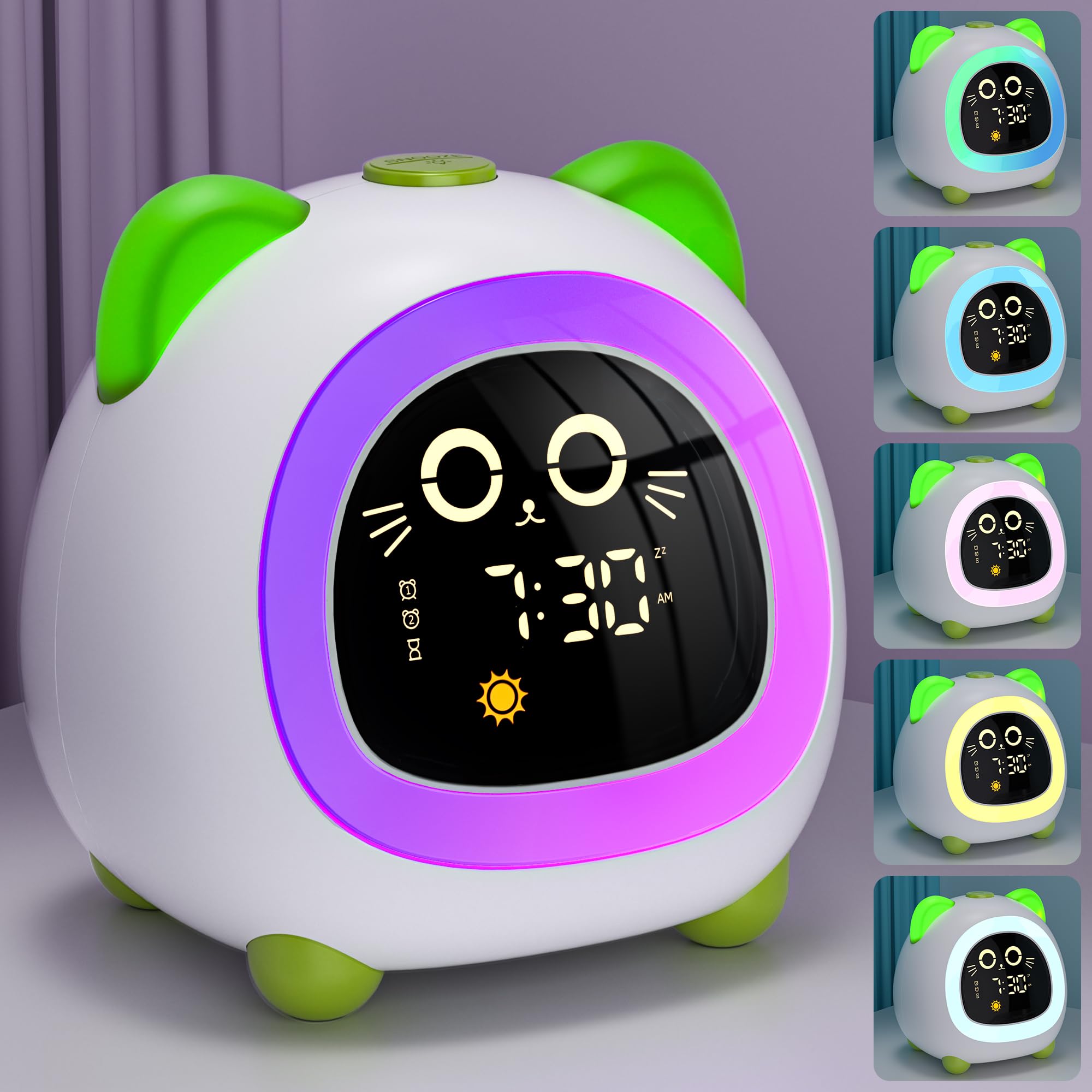 ANALOI gift-ready cat clock for girls and cat-loving kids.