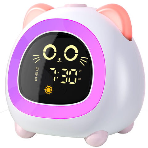 Analoi clock includes USB charging with battery backup for reliability.