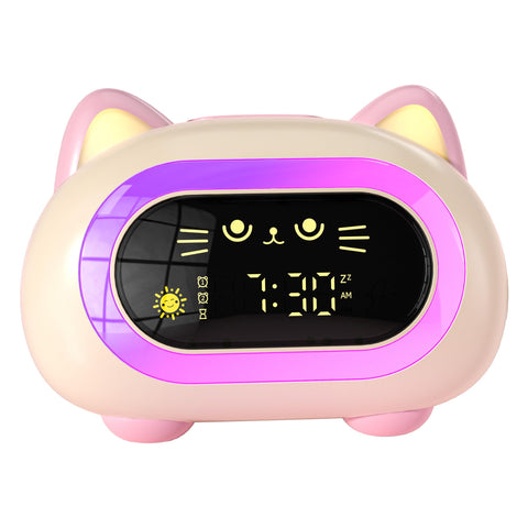 ANALOI dual-function kids clock aids wake and bedtime reminders