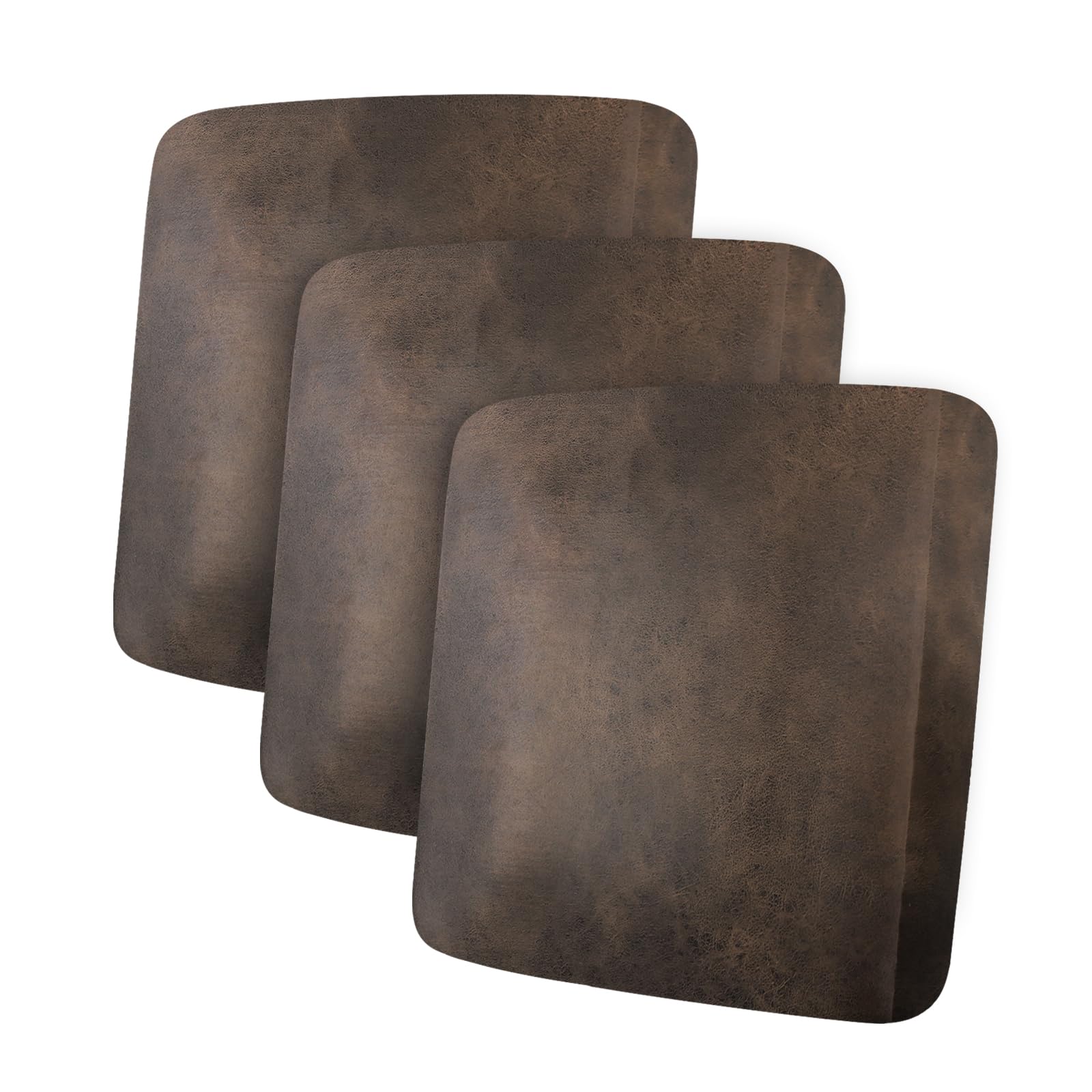 ANARACHON leather-look cushion cover 3-piece brown set adds stylish protection.