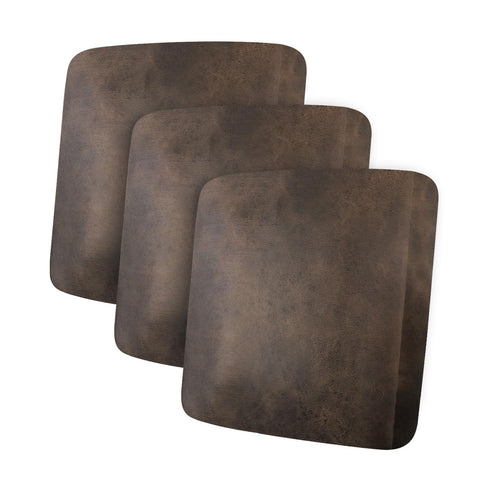 ANARACHON leather-look cushion cover 3-piece brown set adds stylish protection.