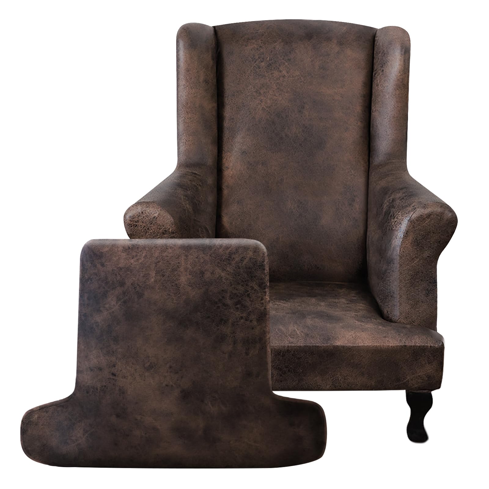 ANARACHON leather-look wingback base cover for a tailored fit
