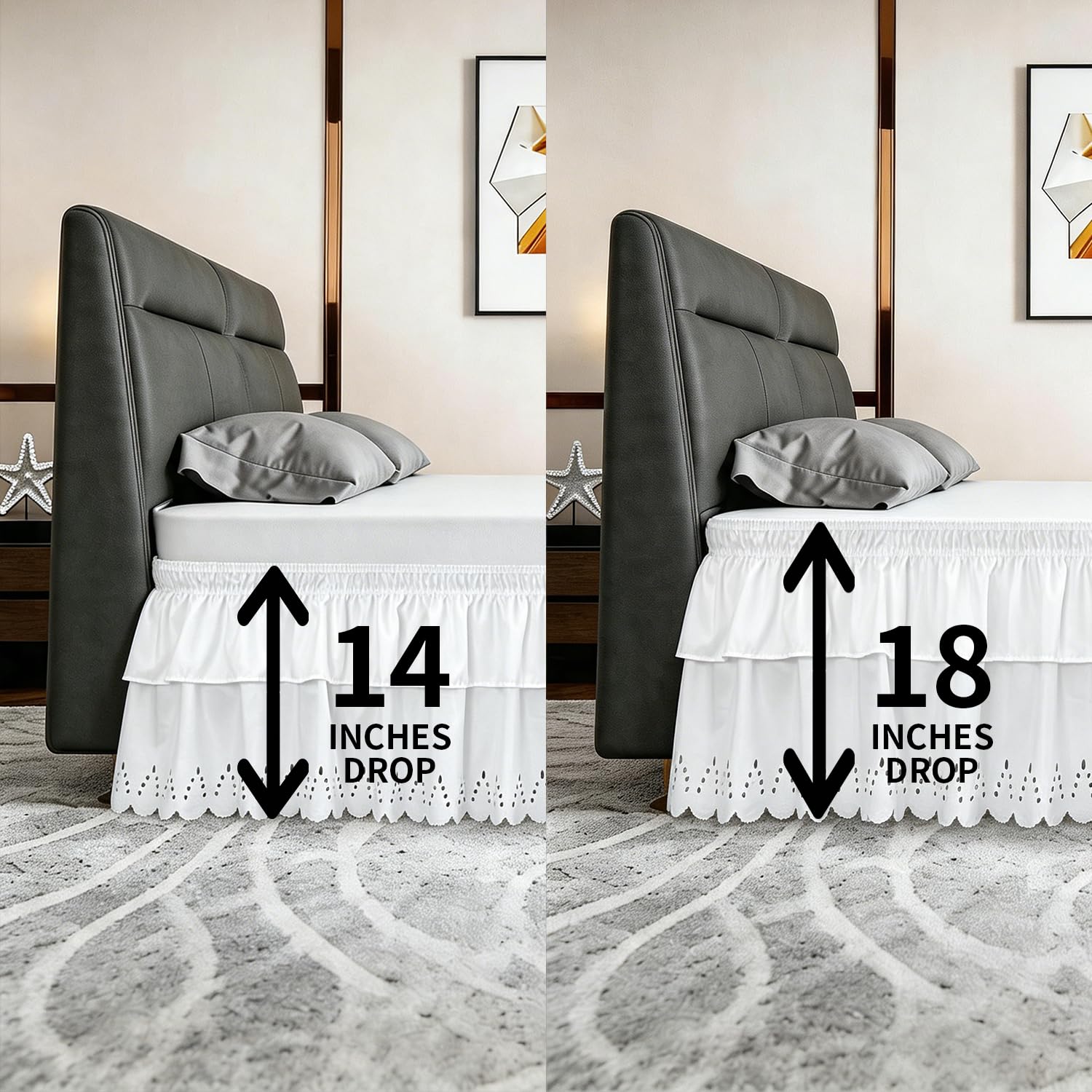 ANARACHON queen size fits 80 x 60 inch mattresses for versatile setup