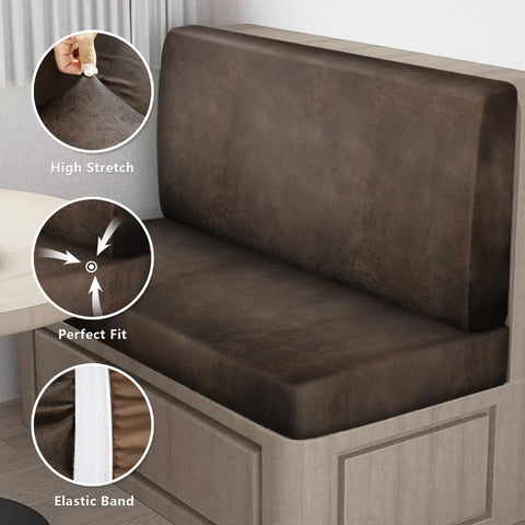 ANARACHON RV cushion with elastic bands installs quickly on dinettes