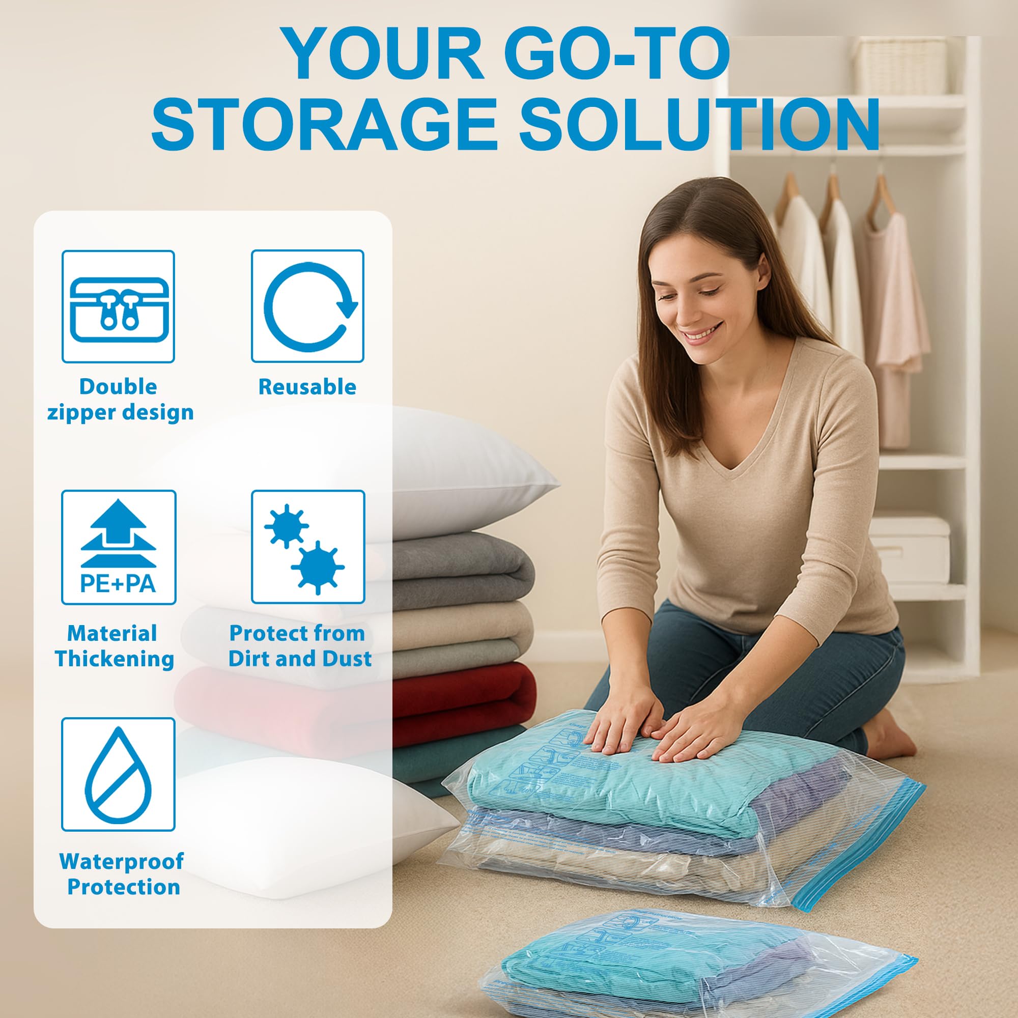 Compact design saves space in luggage and home storage with ANBIUX